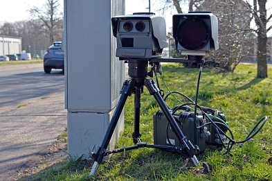 Geschwindigkeitsmessgerät Poliscan FM 1 © C. Maurer/Stadt Delitzsch