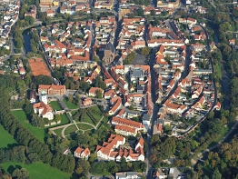 Luftbild der Delitzscher Altstadt