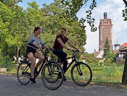Radfahren auf der Wallgraben-Promenade